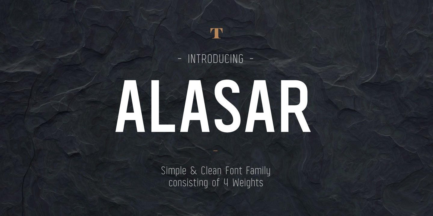 Beispiel einer Alasar-Schriftart